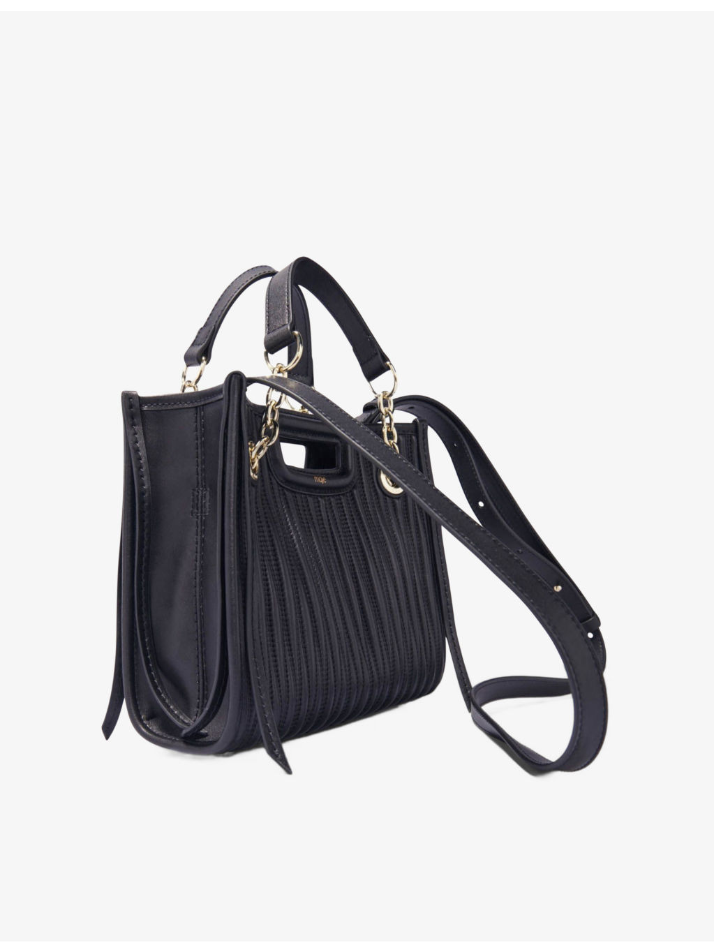 Cabas padded mini leather shoulder bag - 3