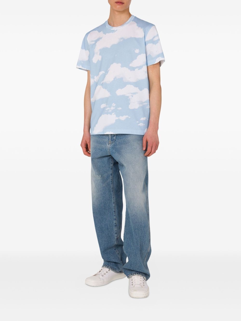 cloud-print T-shirt - 2