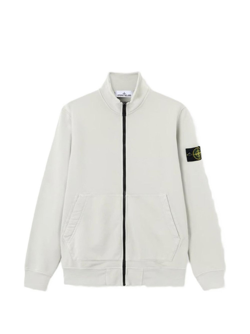 zip-up high-neck sweatshirt 1