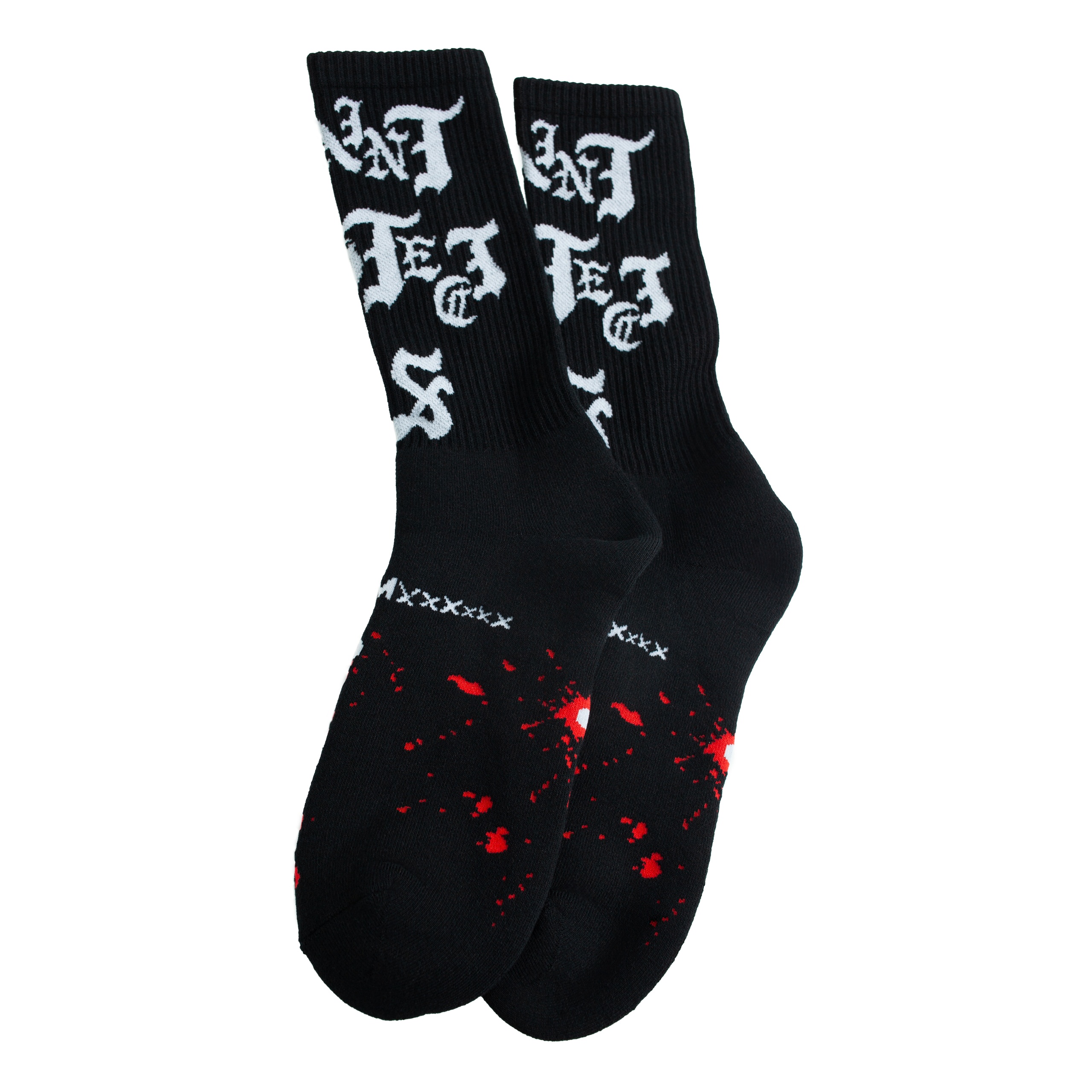 BLACK MONOPRINT SOCKS - 2