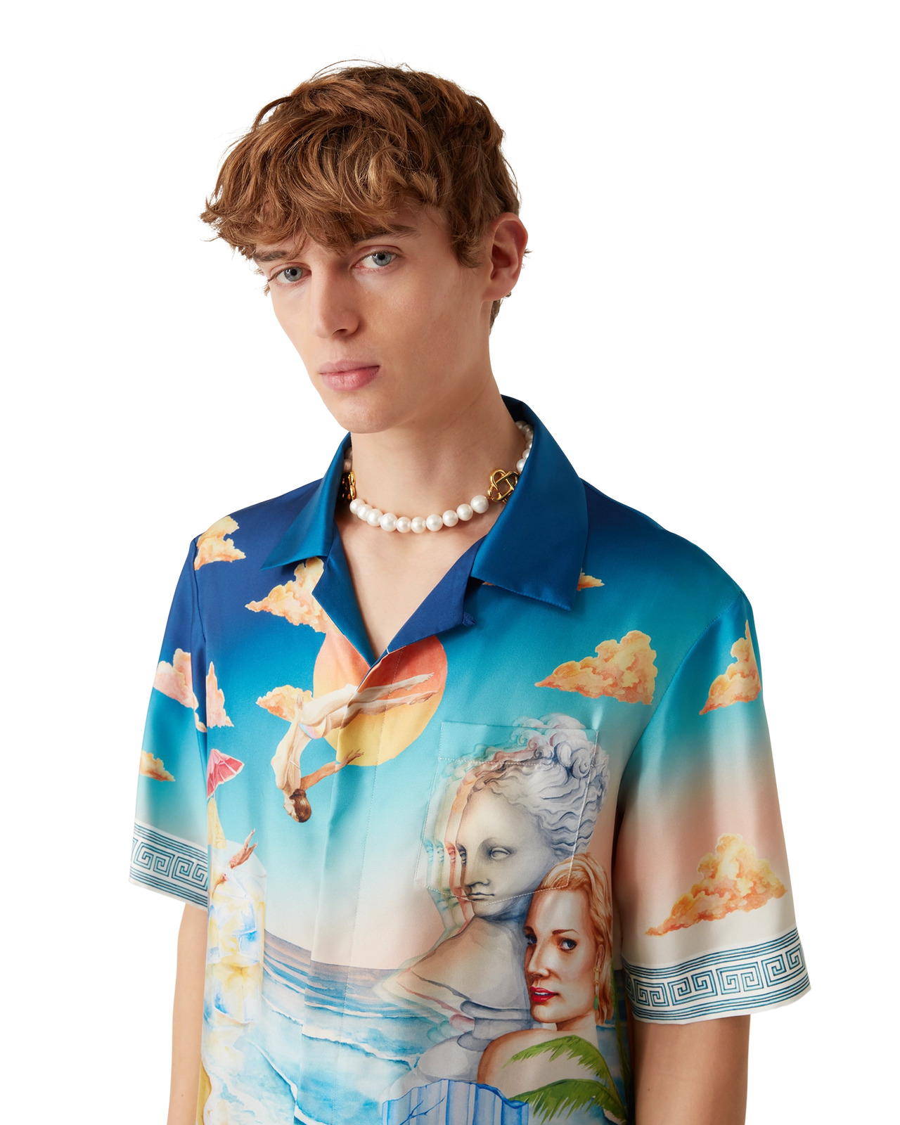 Le Plongeon Silk Shirt | Casablanca Paris - 4