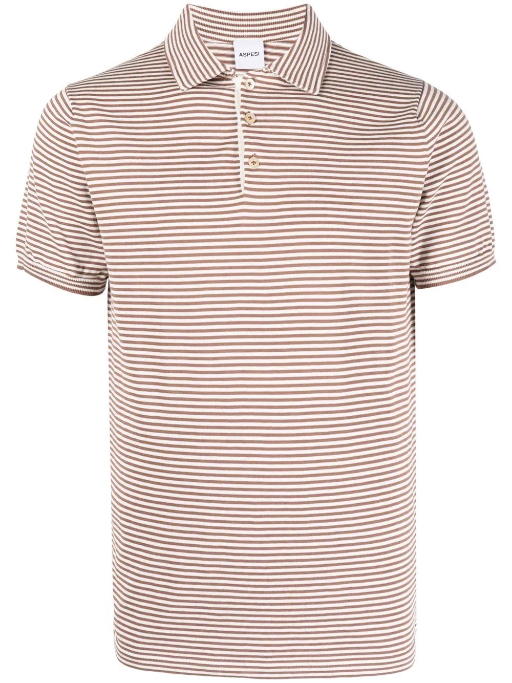 striped polo shirt - 1