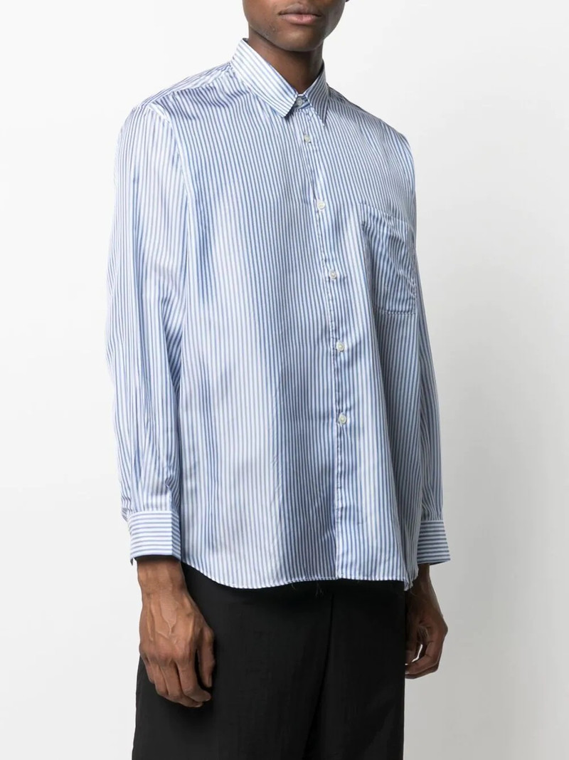 vertical stripe-print shirt 3