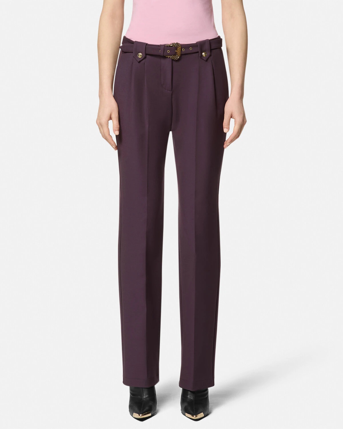 Baroque Buckle Formal Pants - 4