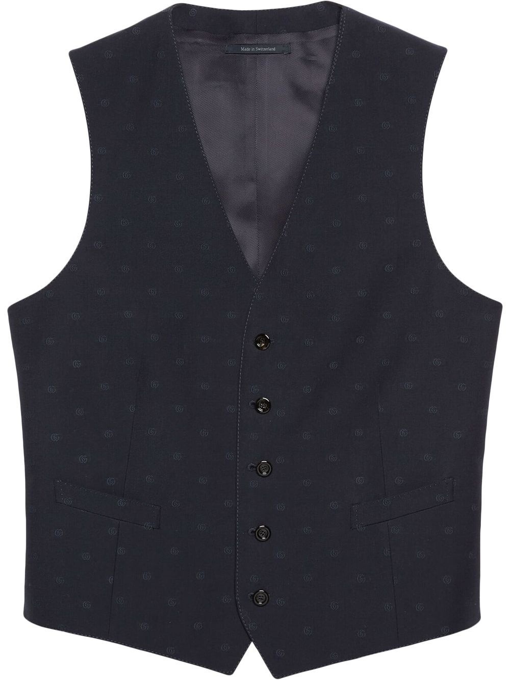 Double G wool waistcoat - 1