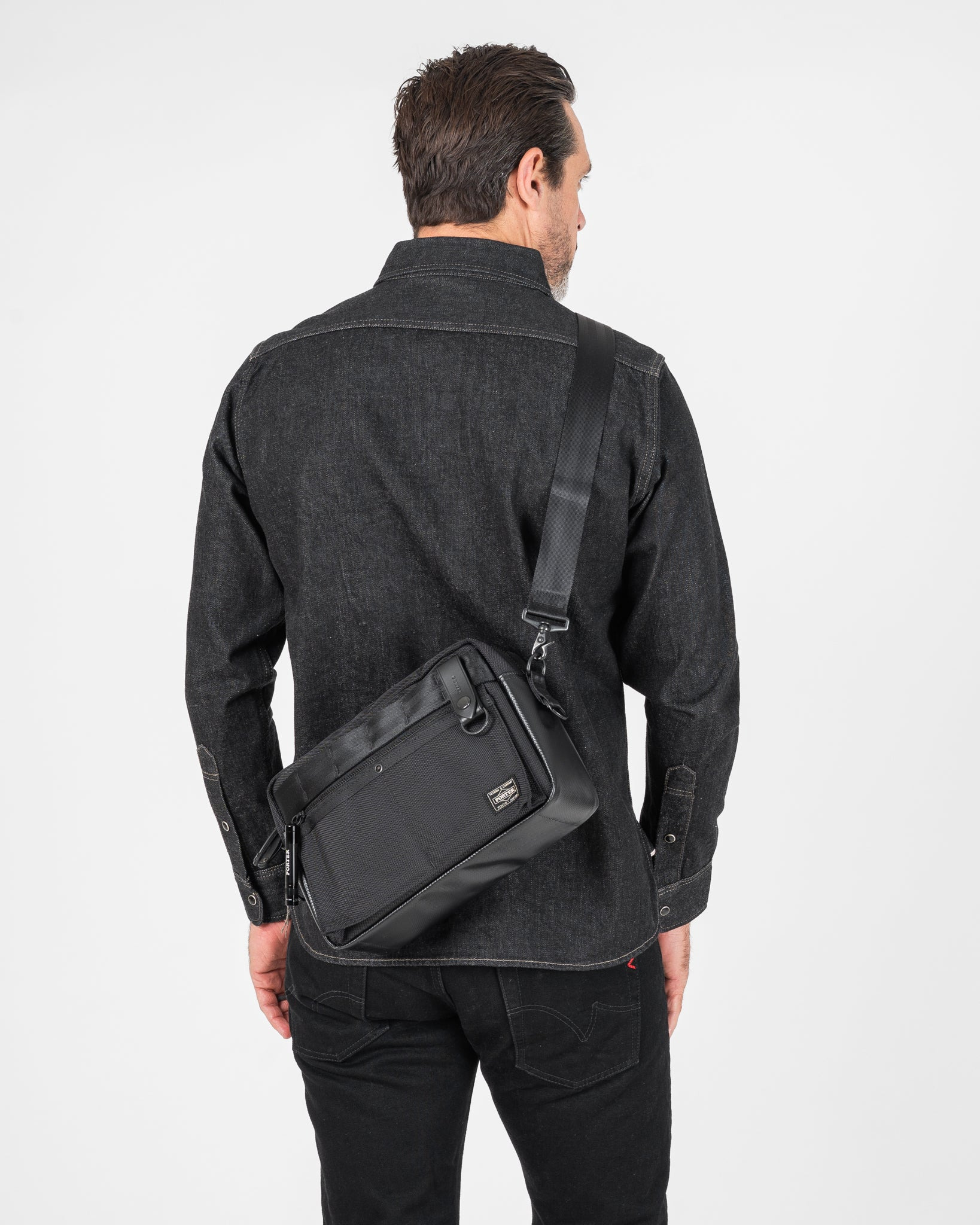 PORTER - YOSHIDA & CO. - HEAT SHOULDER BAG - BLACK - 3