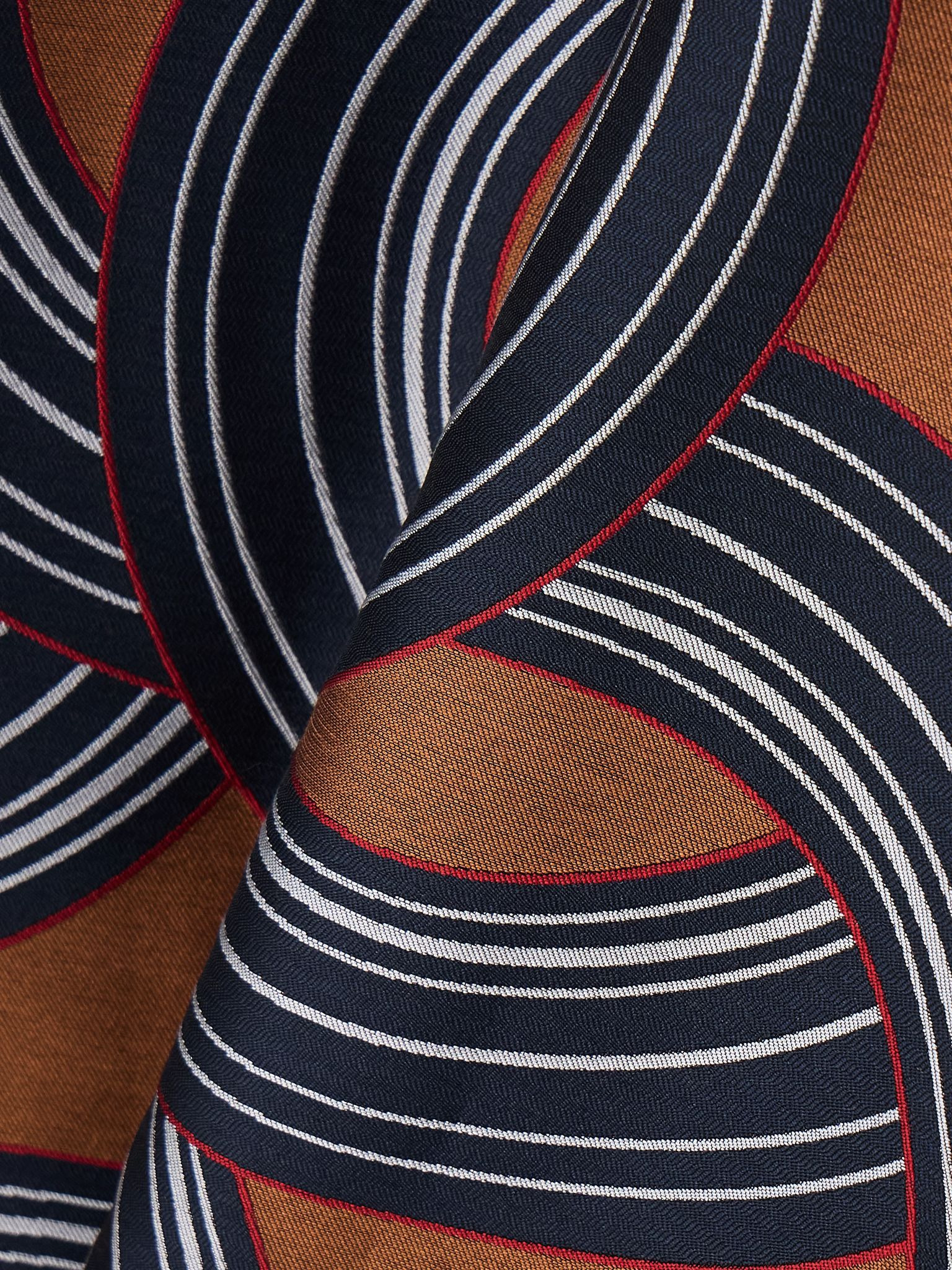 Icon jacquard mini dress Navy - 4