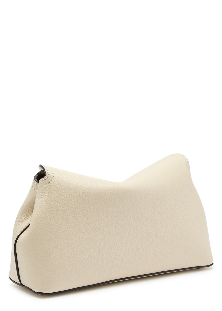 Toteme T-Lock Grained Leather Clutch - 2