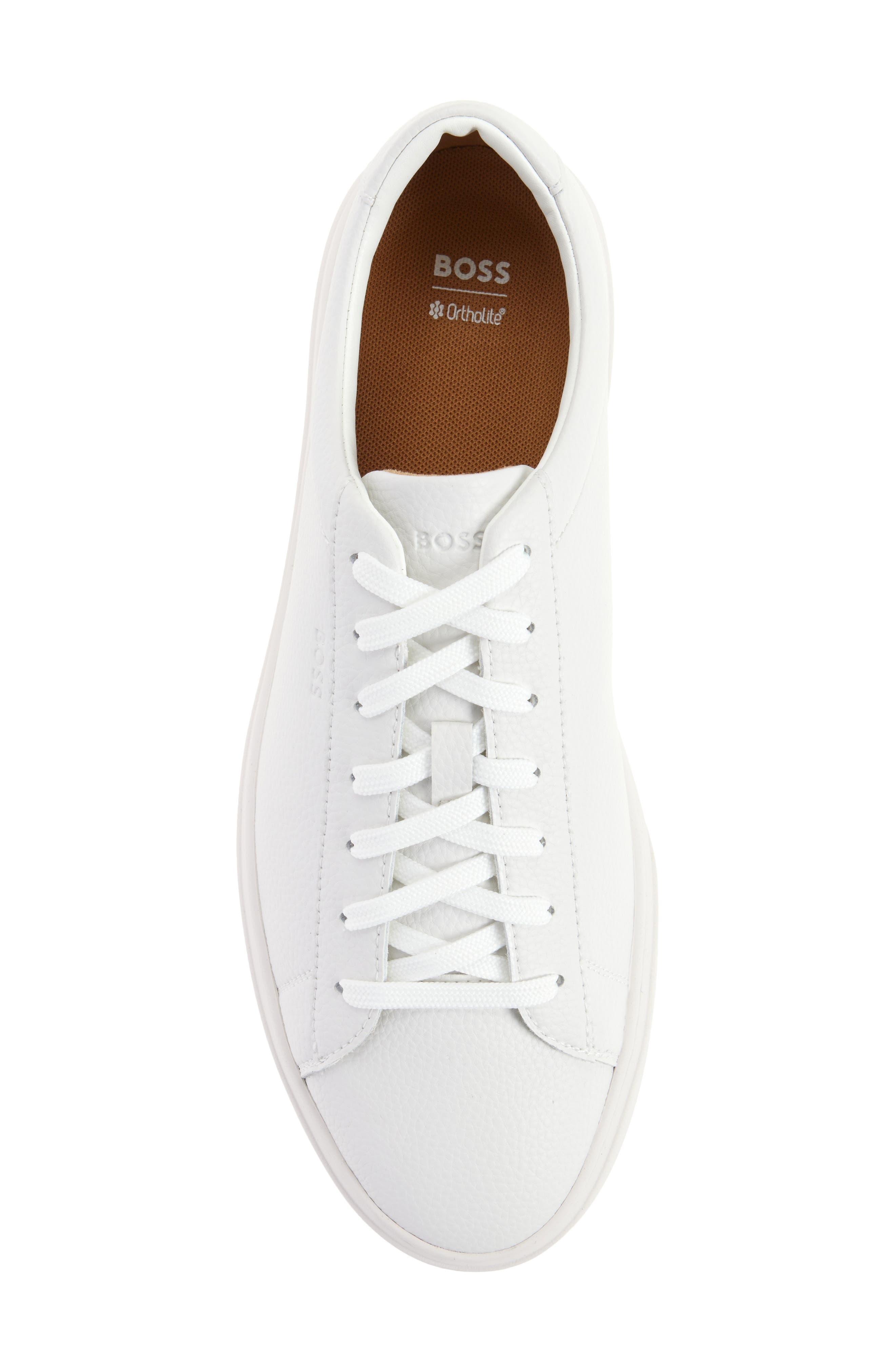 BOSS Kieren Low Top Sneaker in White at Nordstrom - 5