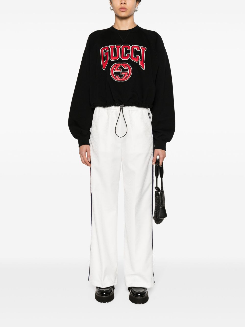 logo-appliquÃ© cotton sweatshirt - 2