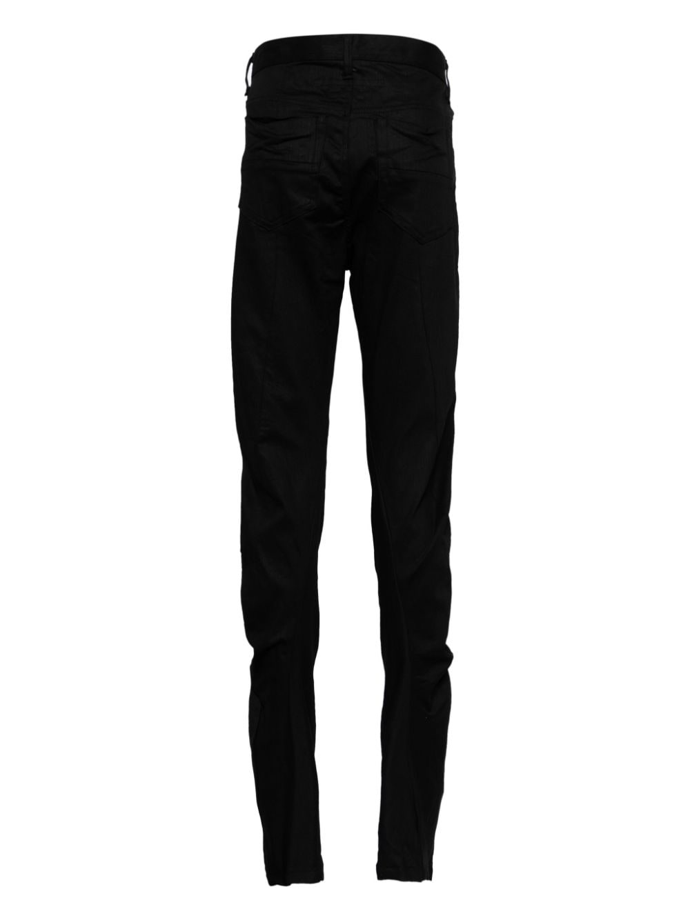 slim fit cotton blend trousers - 2