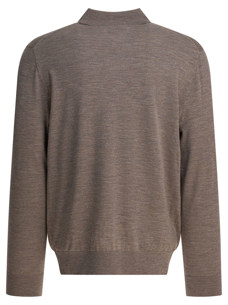 Vince Wool And Cashmere Polo Shirt Polo Shirts Grey outlook