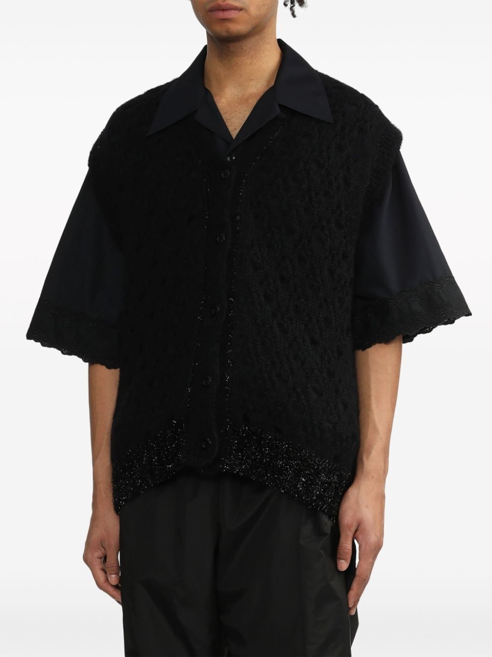 pointelle-knit glittere - 3