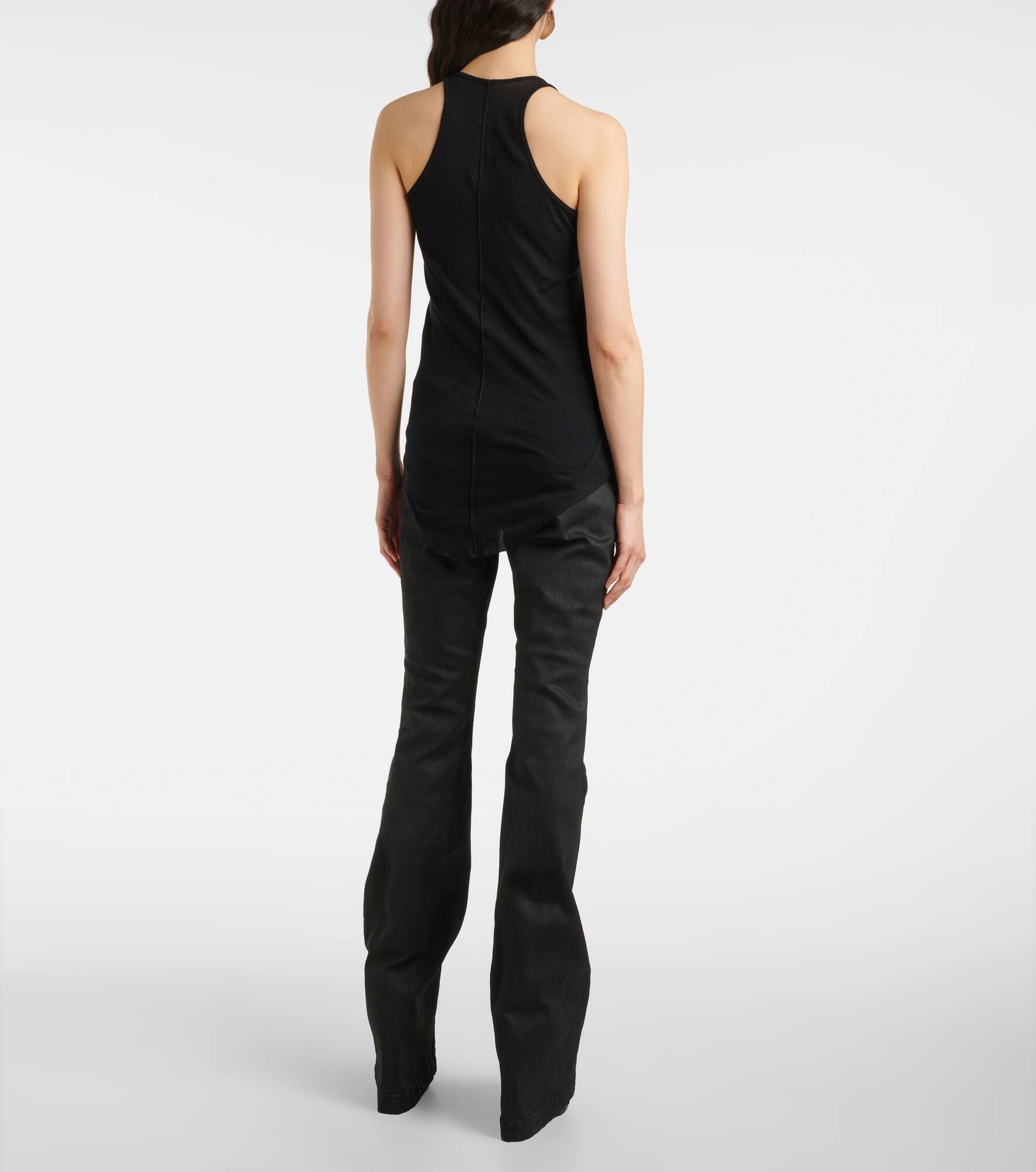 Ribbed-knit cotton tank top - 3