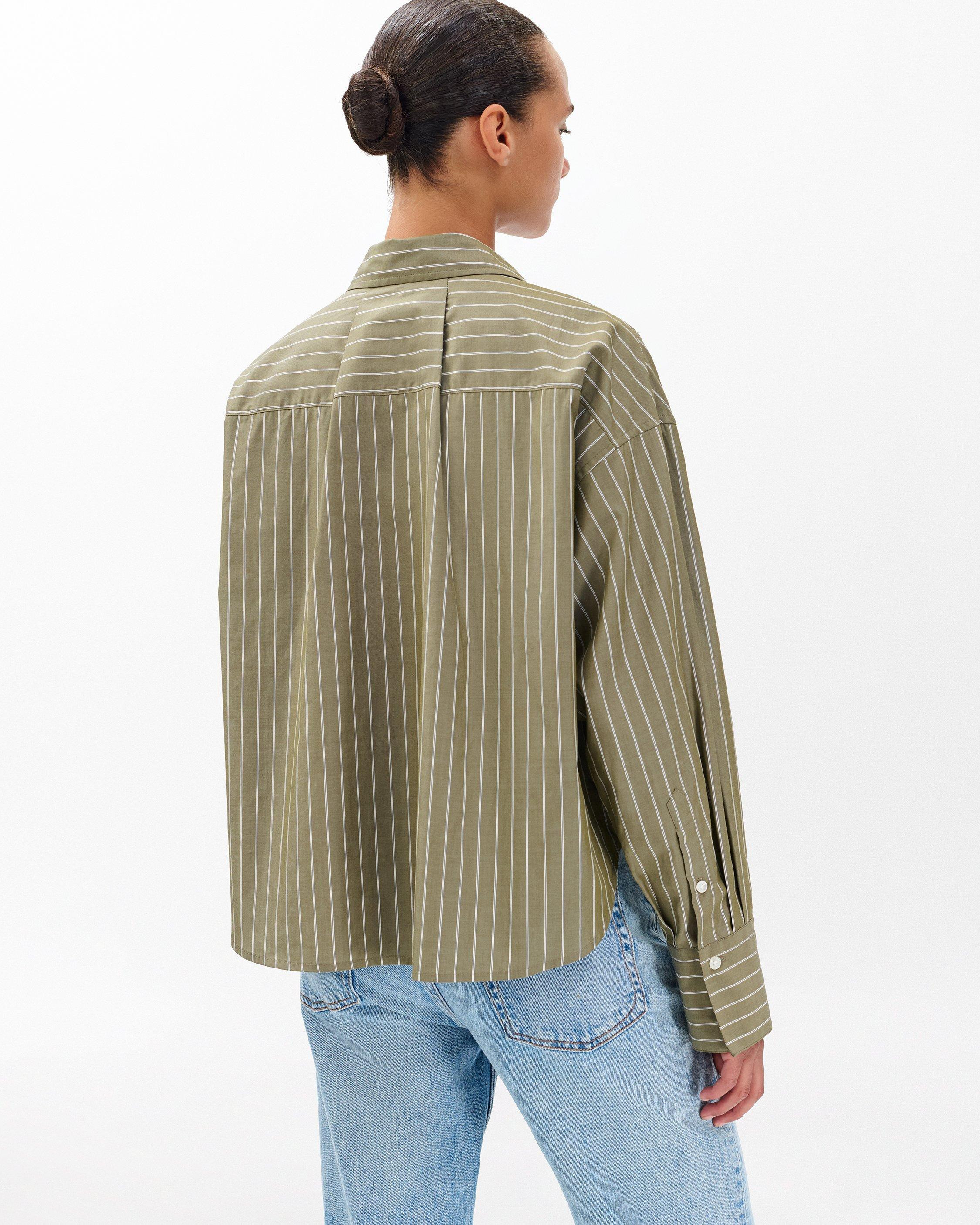 Martha Striped Poplin Shirt - 5