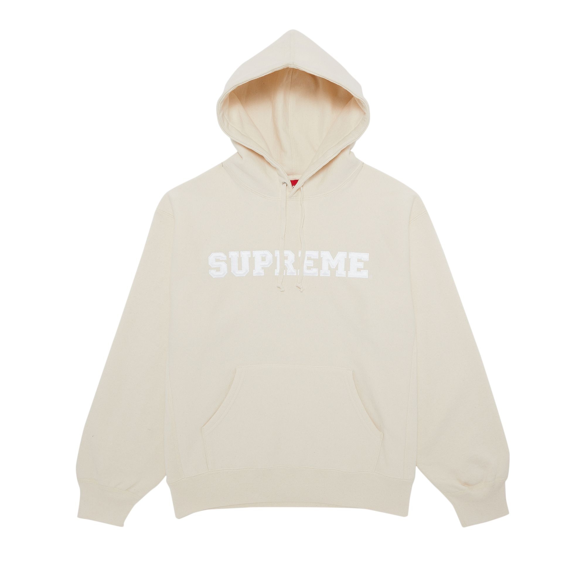 Supreme Collegiate Hooded Sweatshirt 'Natural' - 1