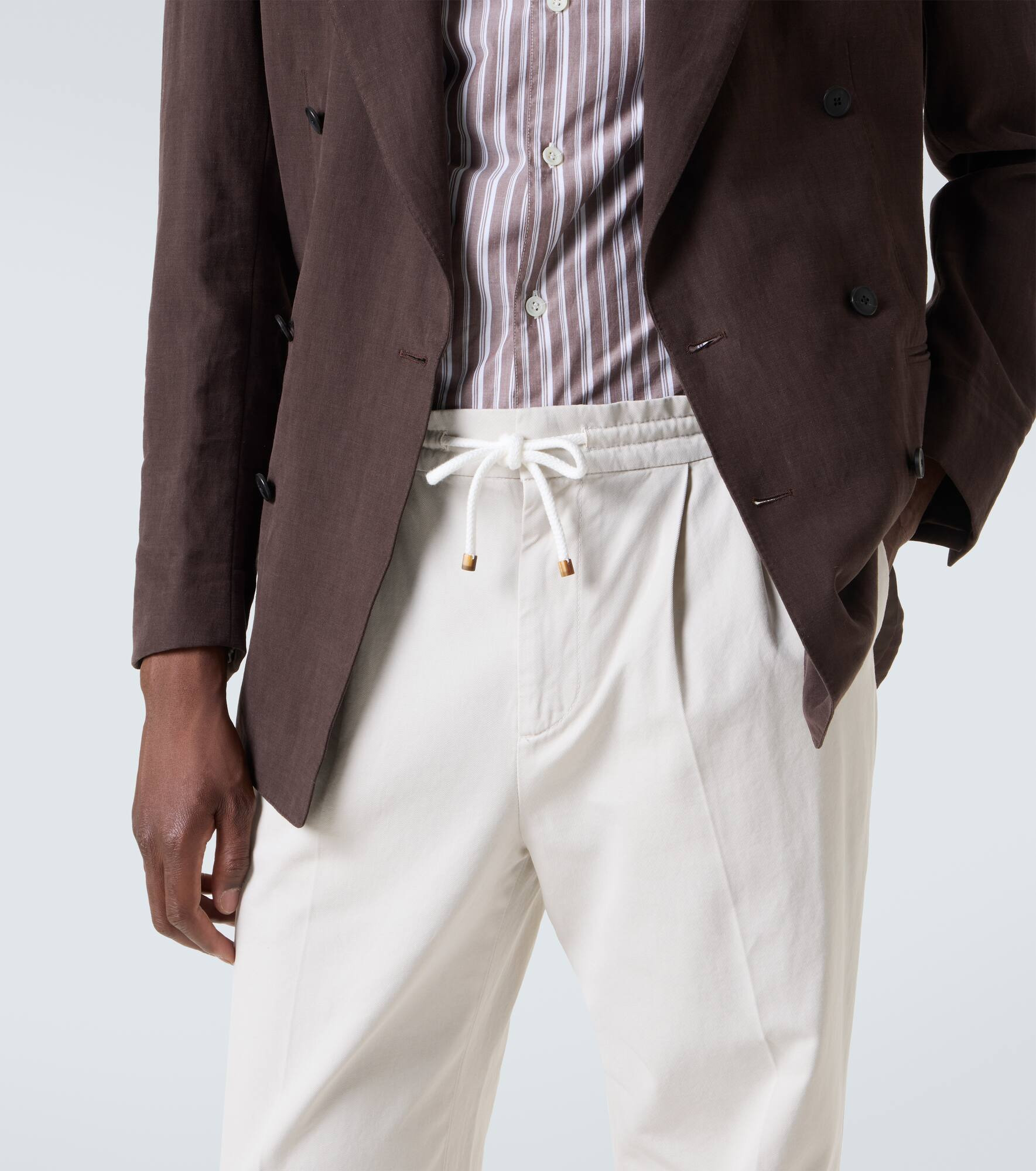 Cotton corduroy slim pants - 5