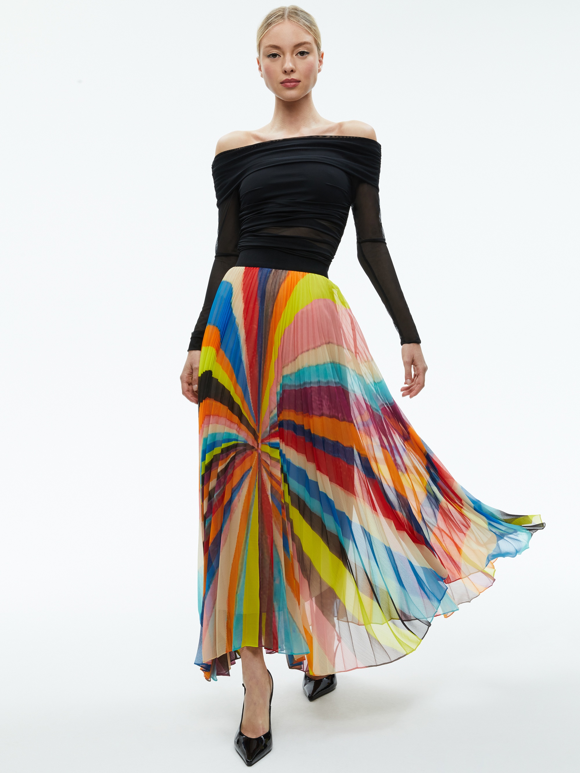 KATZ MAXI PLEATED SKIRT - 6