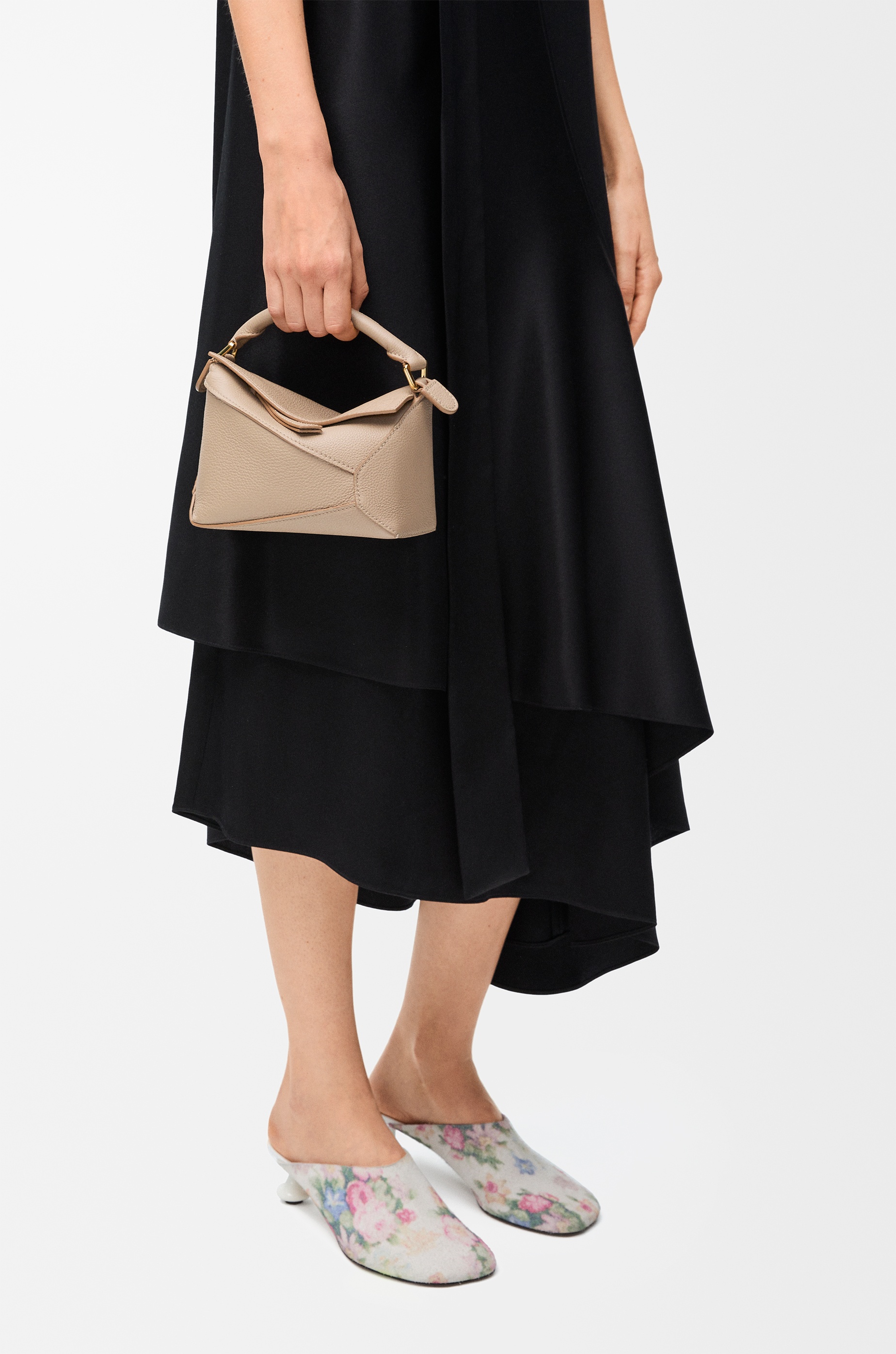 Mini Puzzle bag in soft grained calfskin - 3