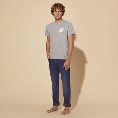 Vilebrequin Men Cotton T-Shirt Turtle Patch outlook