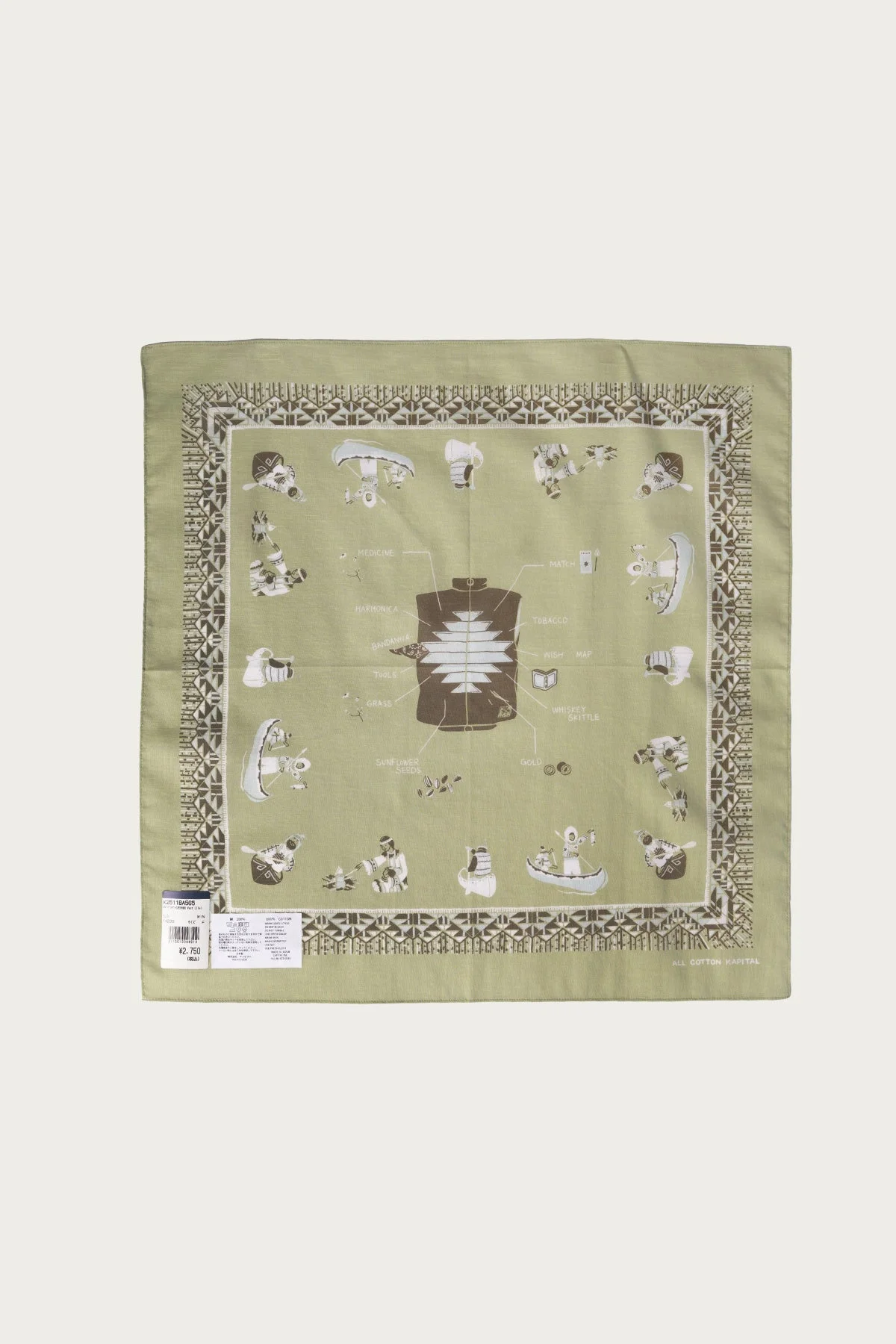 Color Bandanna (ZEPHER Vest Life) - Mint - 1