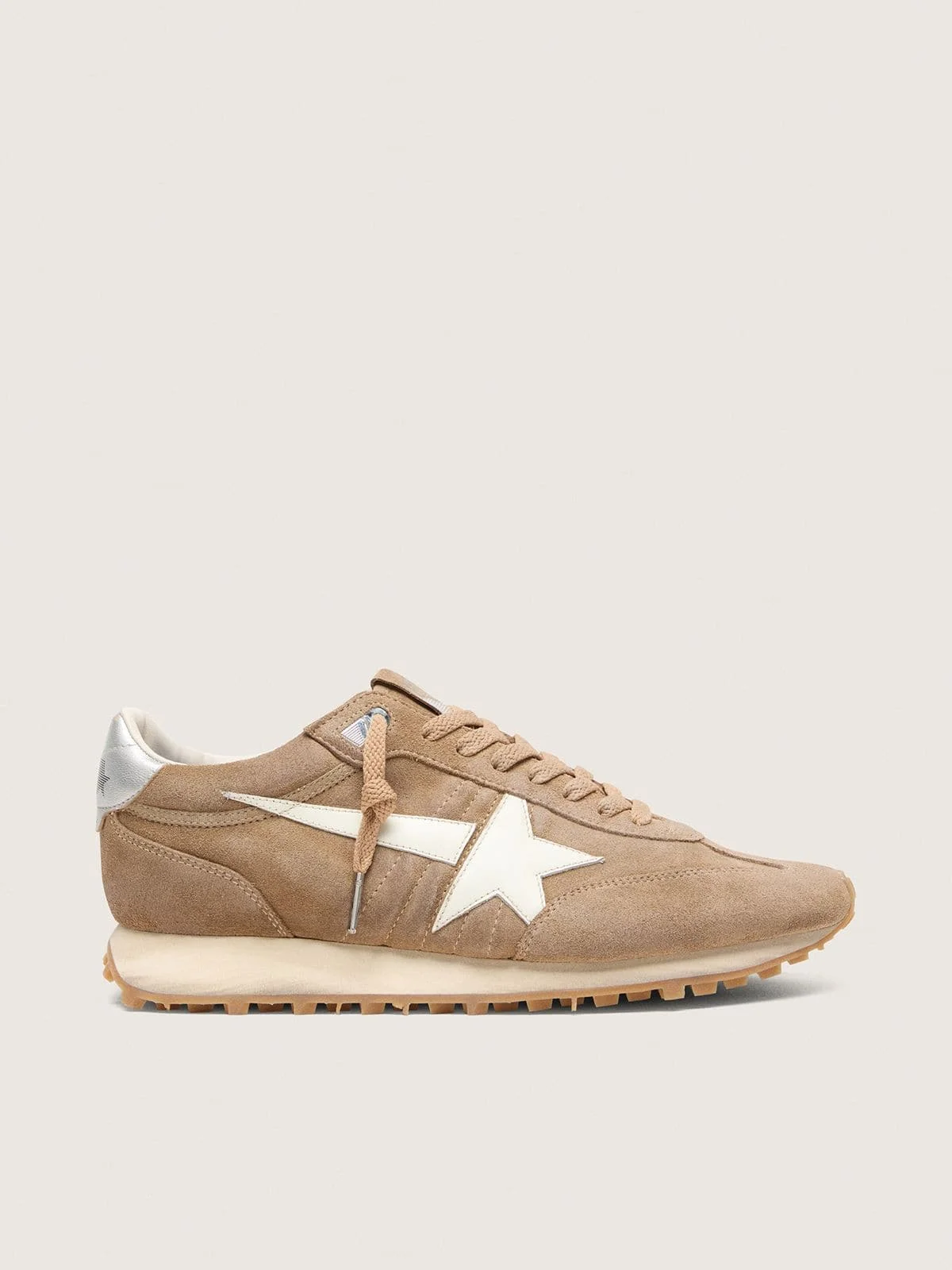 Men’s Marathon in tobacco suede with white star - 1