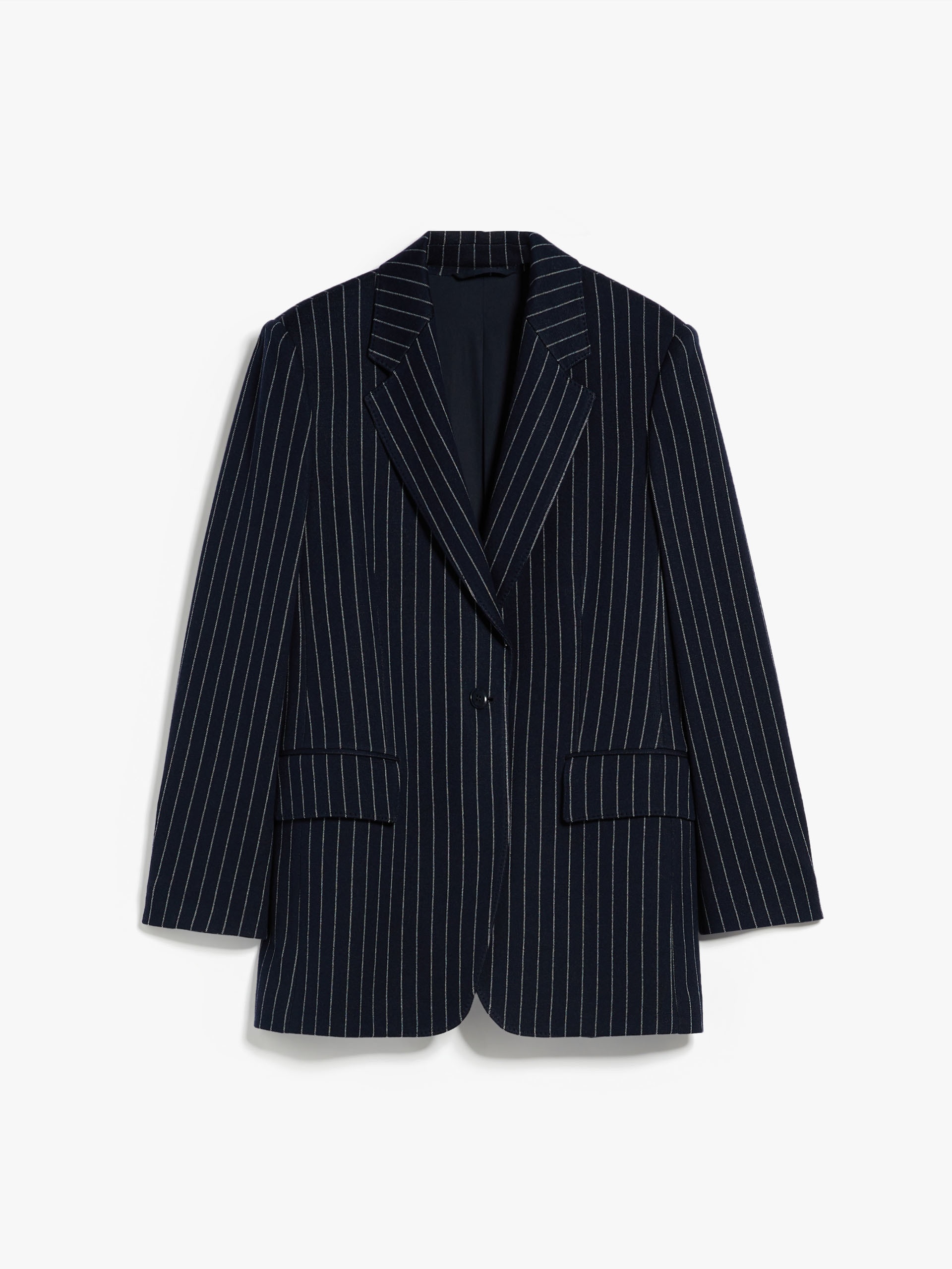 Cashmere blend pinstriped jacket - 1