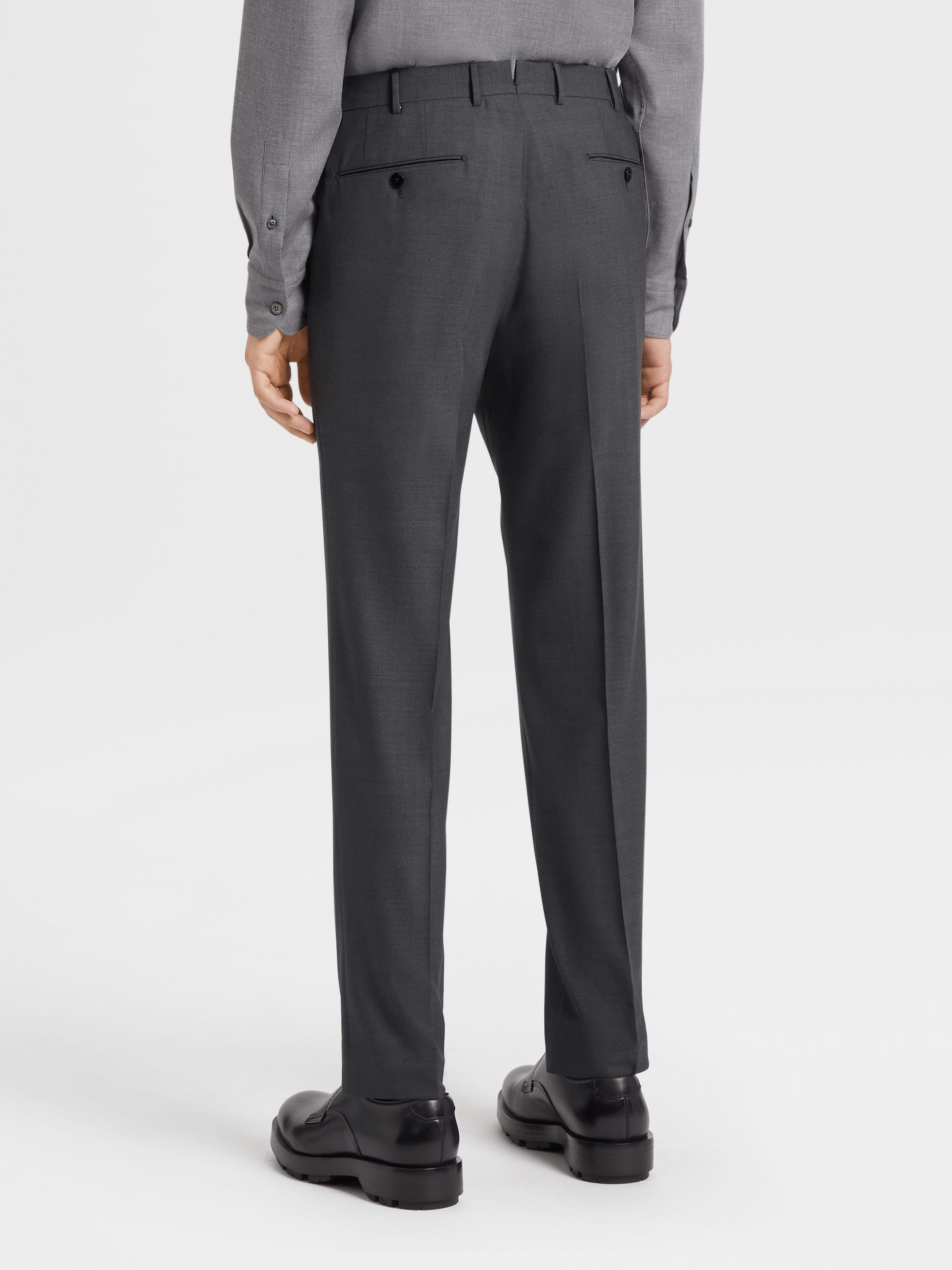 DARK GREY HIGH PERFORMANCE™ WOOL PANTS - 3