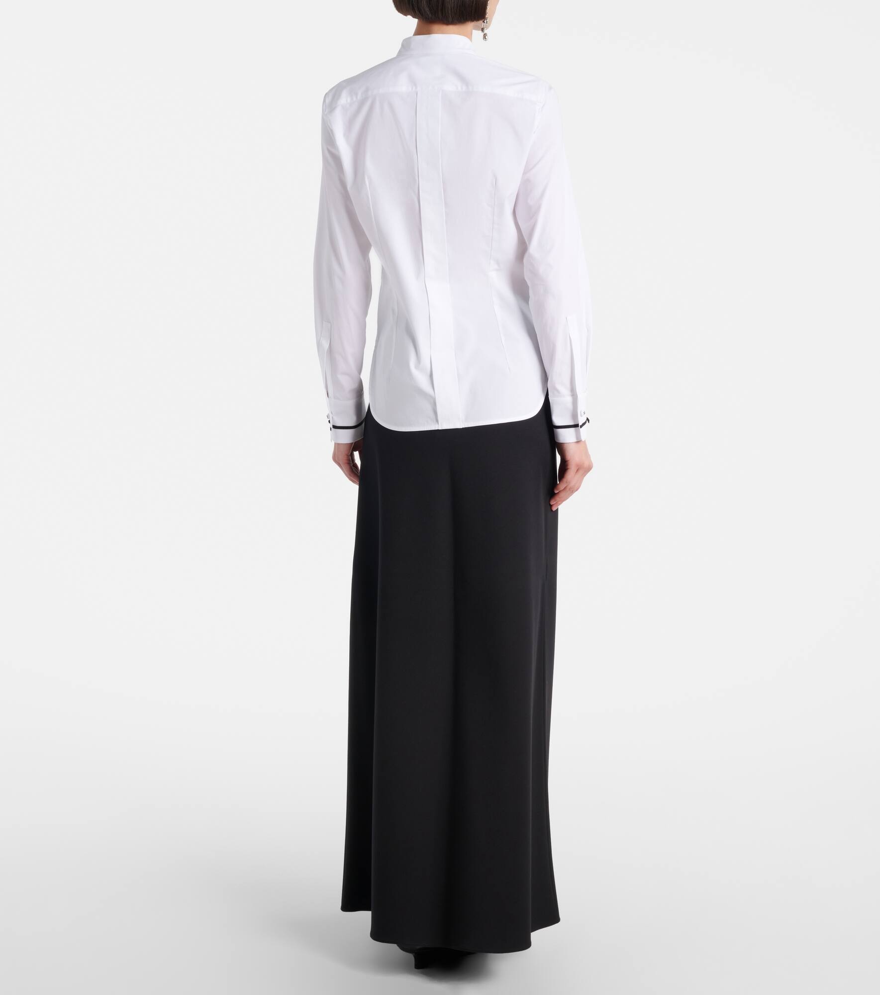 Otranto cotton-blend poplin shirt - 3
