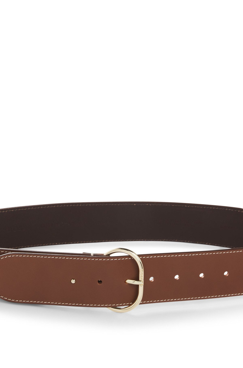 LEATHER BELT WITH GOLD-TONE BUCKLE 4