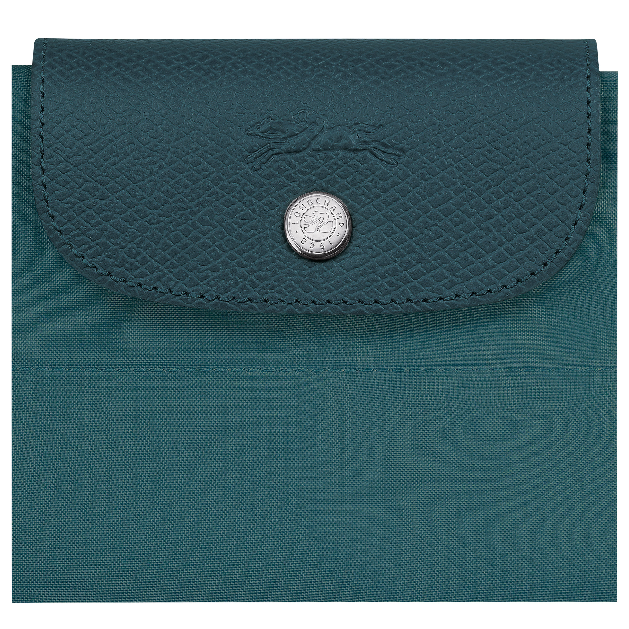 Le Pliage Green M Tote bag Peacock - Canvas - 6