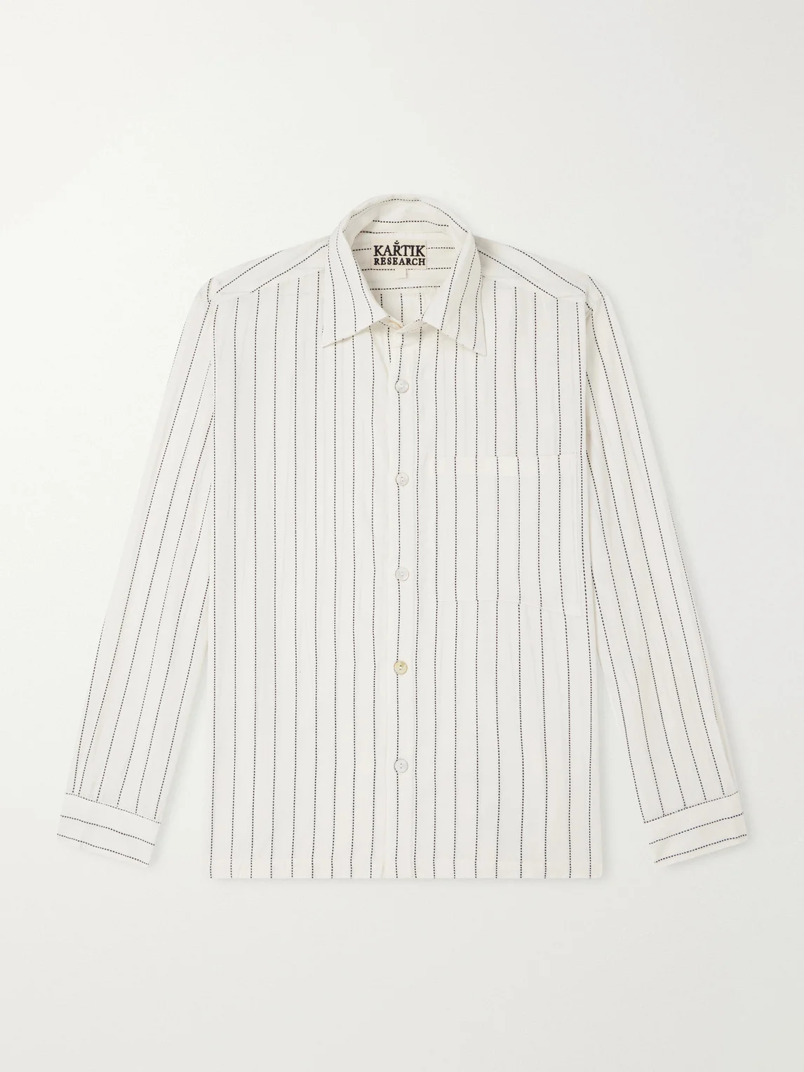 Pinstriped Cotton-Canvas Shirt - 1