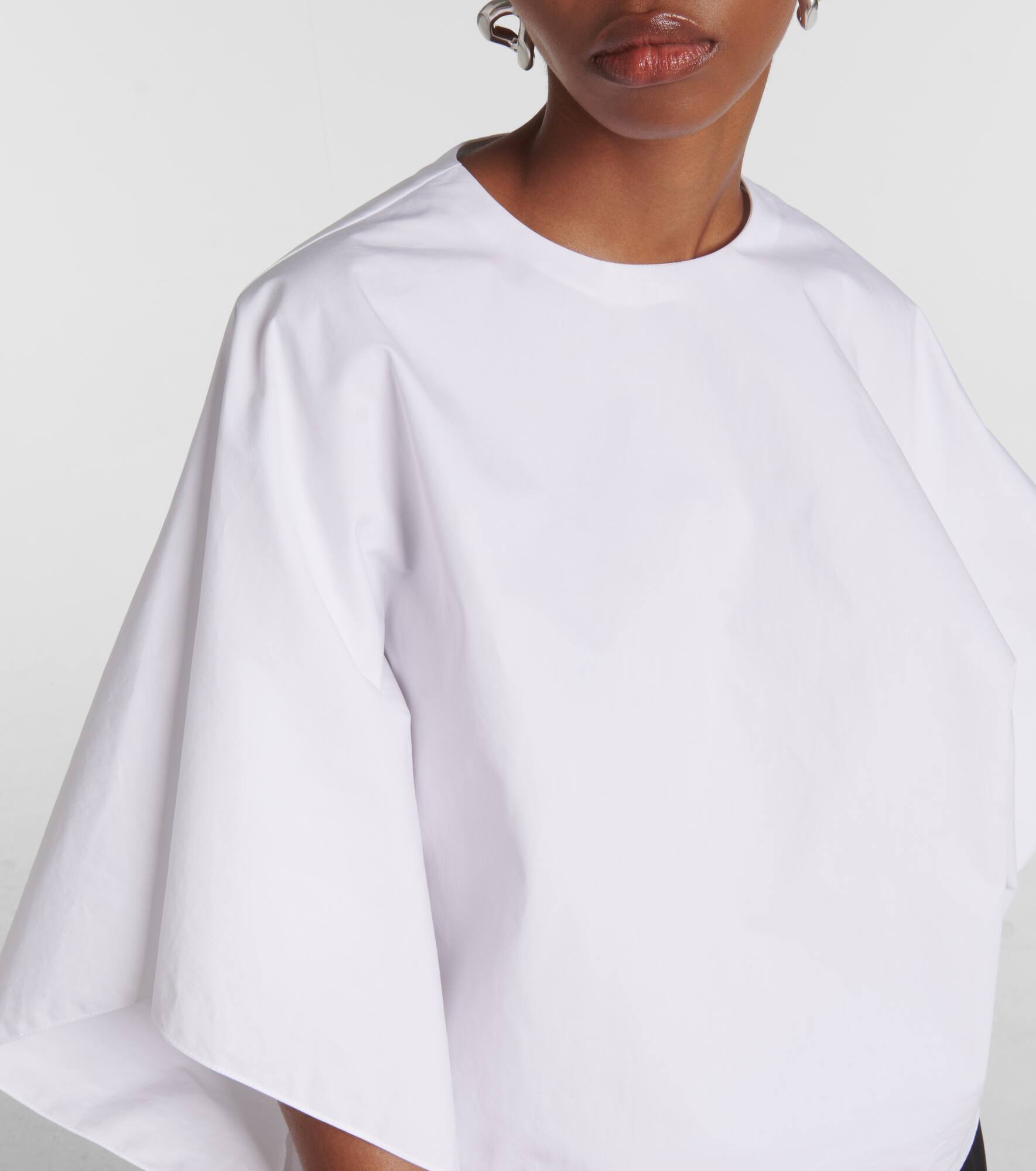 Tenley draped cotton top - 4