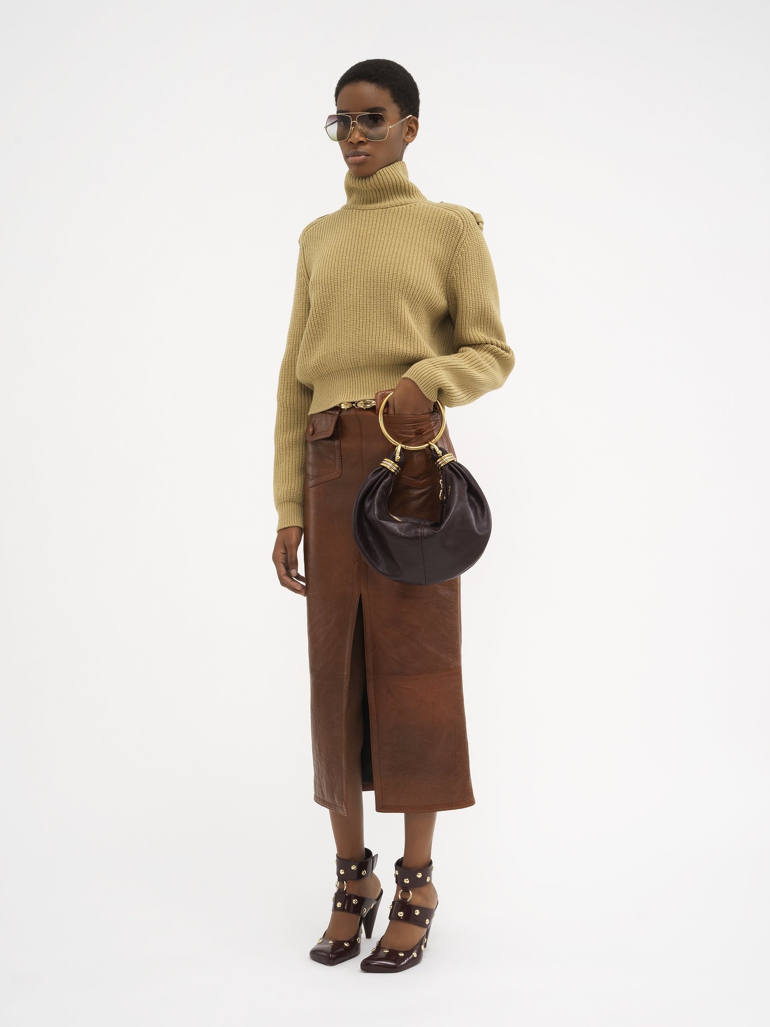 MOCK-NECK SWEATER IN WOOL & CASHMERE - 3