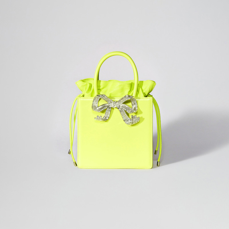 Lime Mini Tote Bow Bag 2