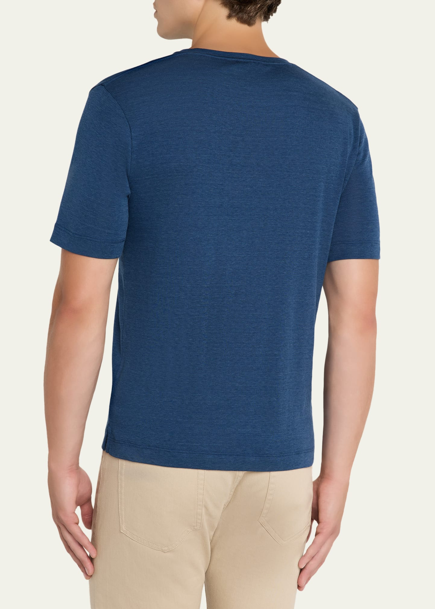 Men's Mazzorbo Silk and Cotton Crewneck T-Shirt - 3