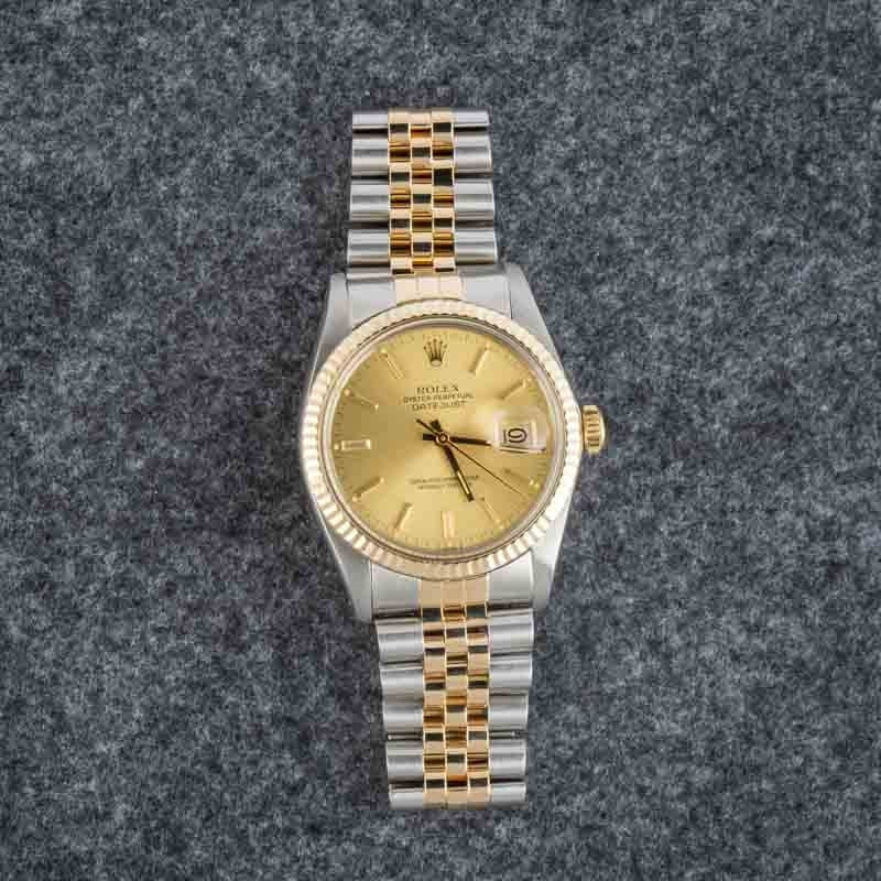 Pre-owned Rolex Datejust 36 Ref 16013 Champagne Dial - 5