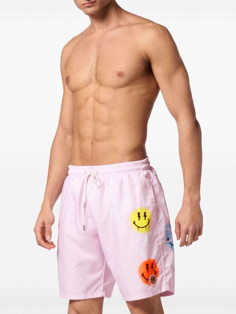 logo-print swim shorts - 3