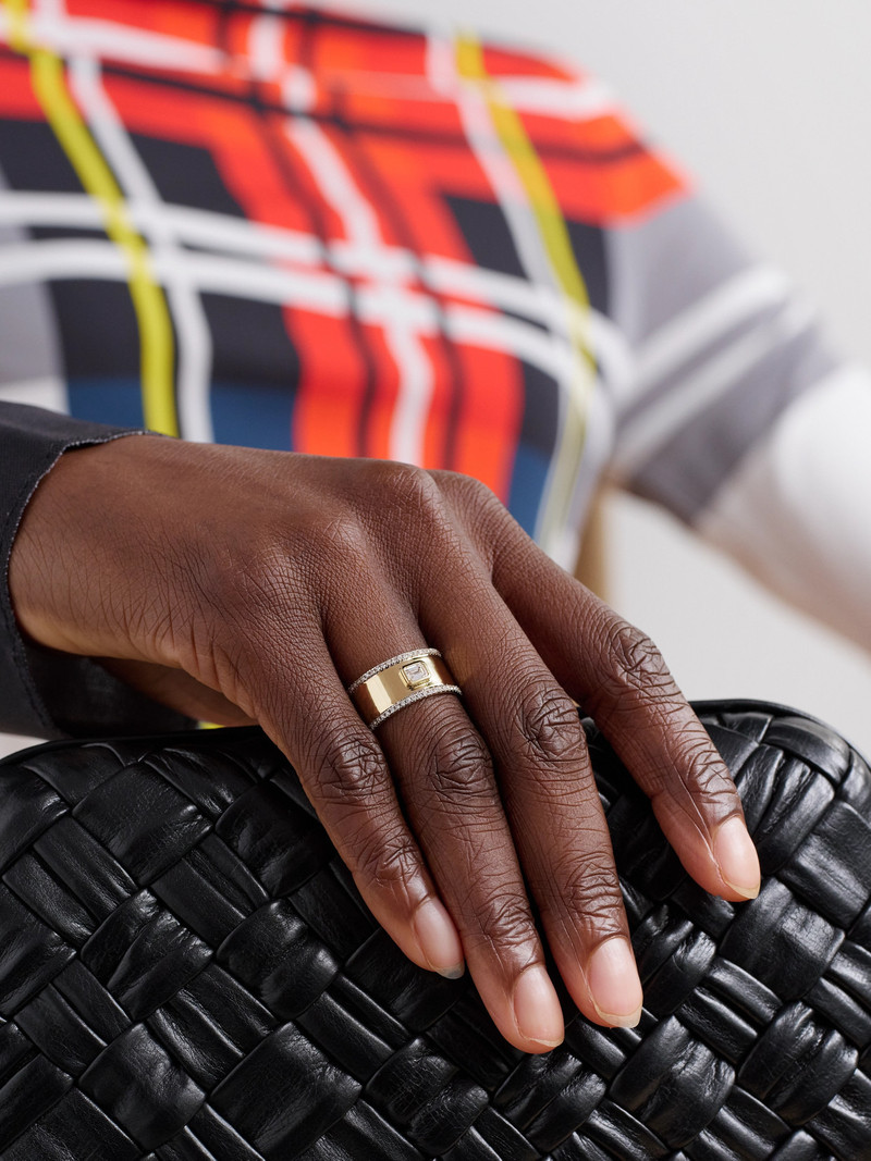 MATEO Edge Cigar 14-karat Gold Diamond Ring outlook