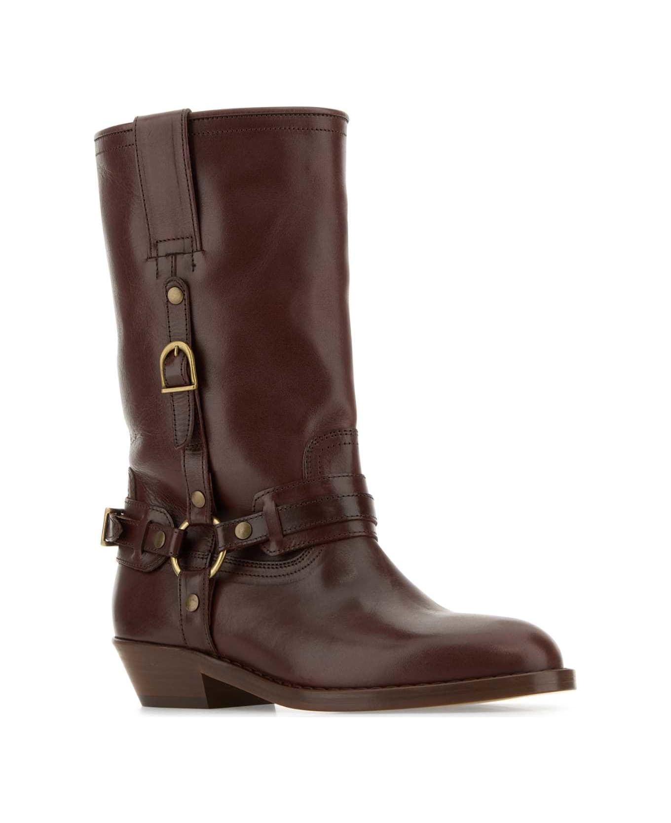 Brown Leather Heiko Ankle Boots - 2