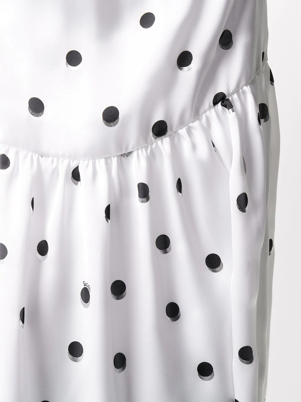 polka dot print flared T-shirt - 5