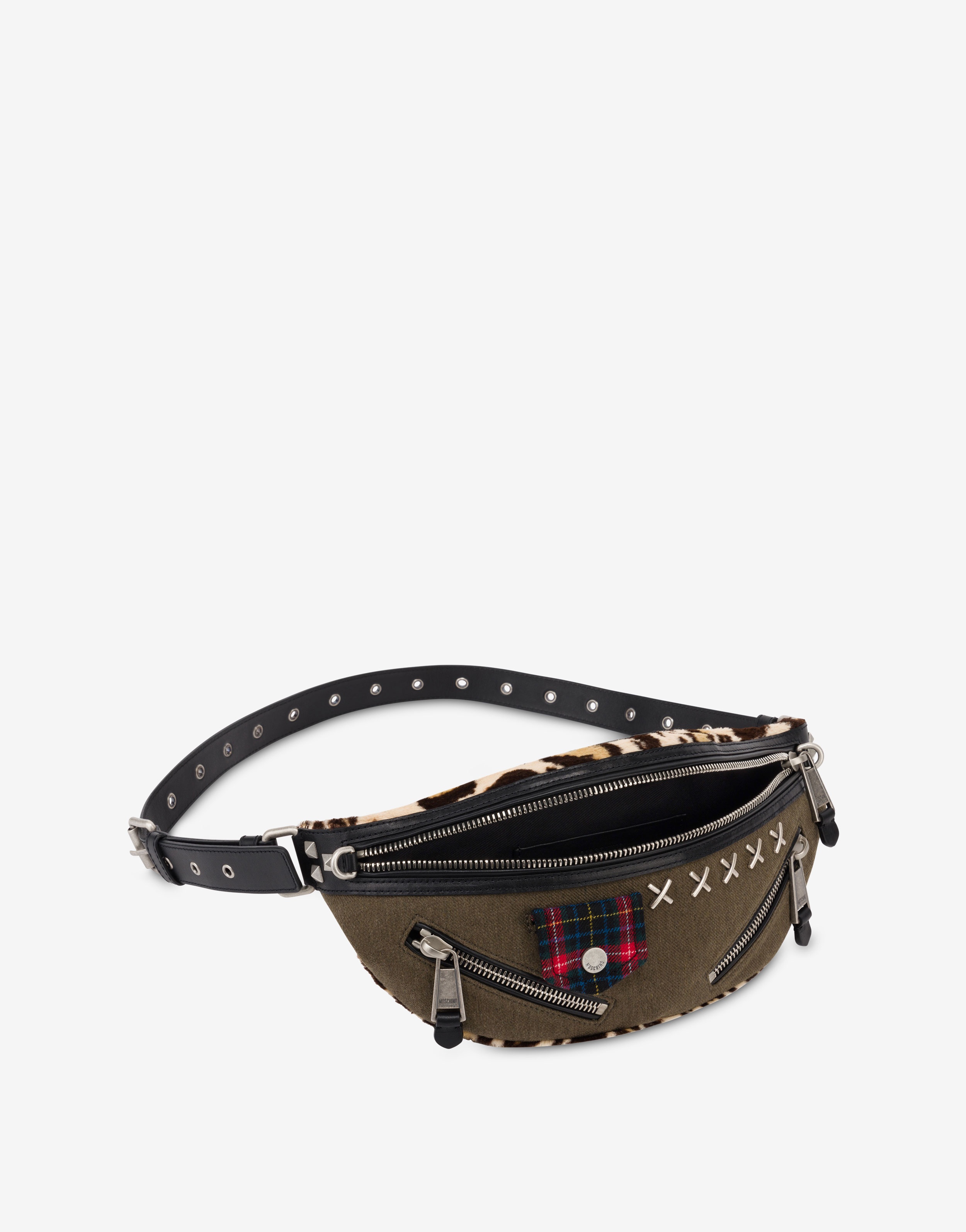 MILITARY PATCHWORK BELT BAG - 3