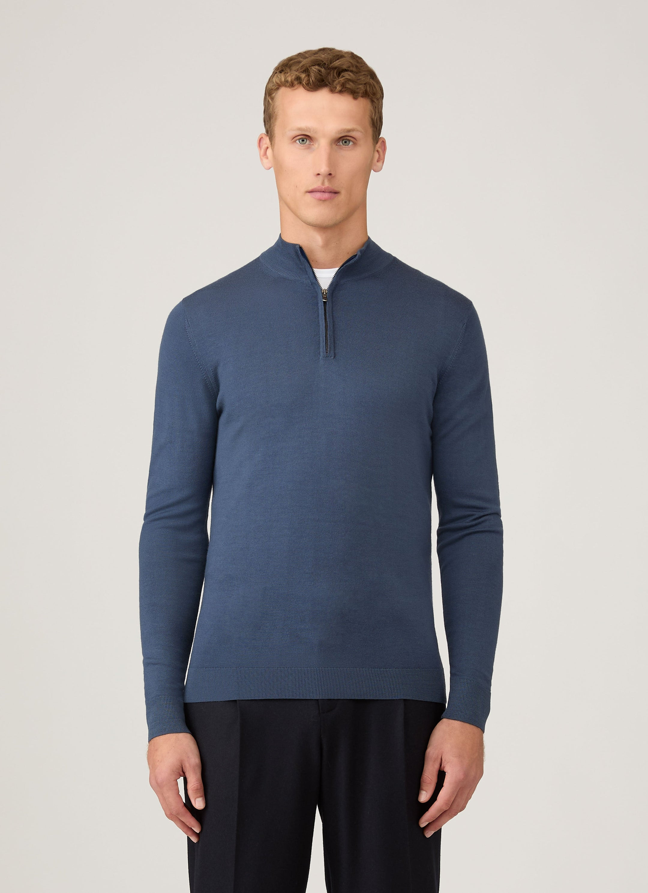 Extra‑Fine Merino Zip Neck - 2