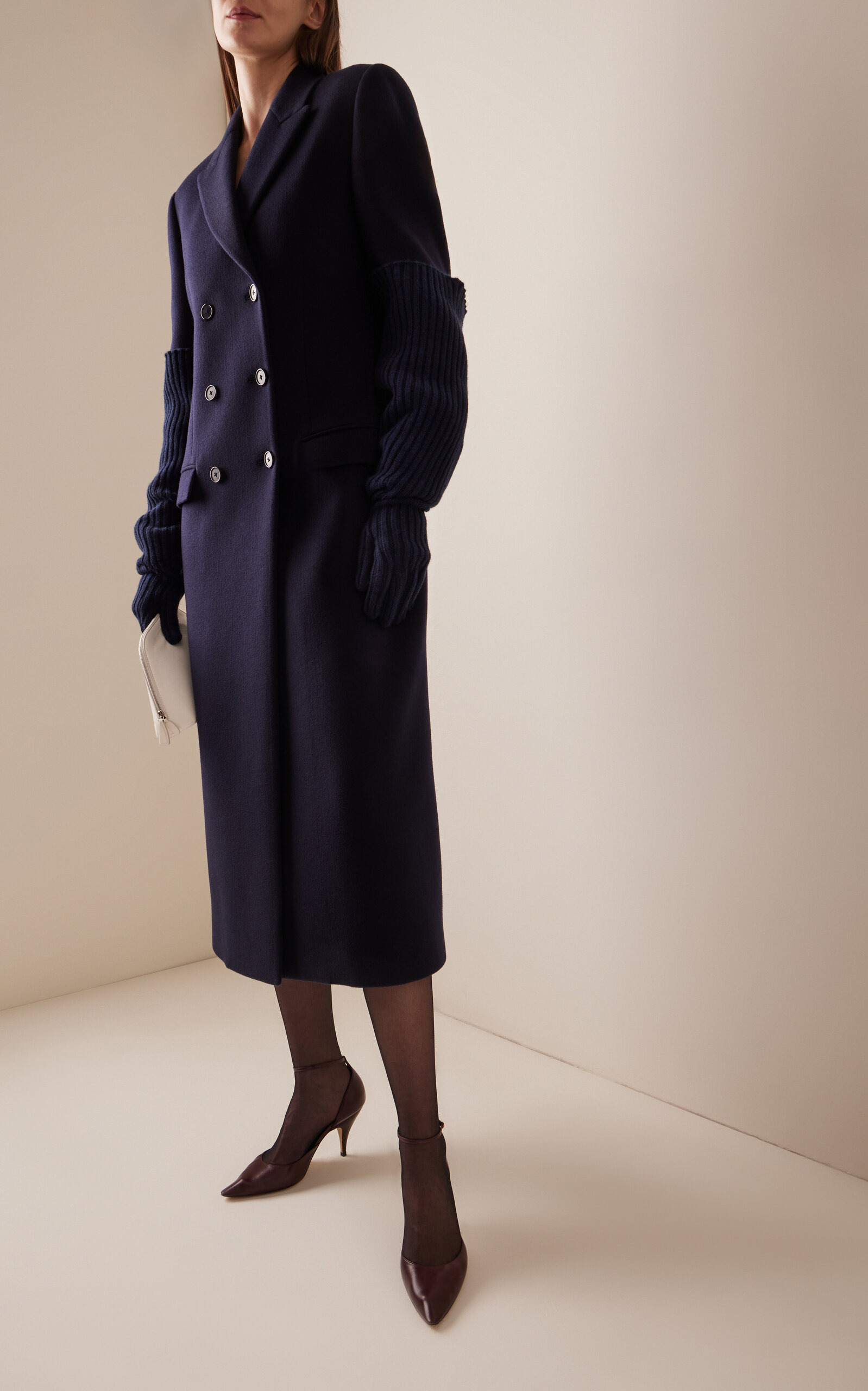 Woody Cashmere Coat navy - 2