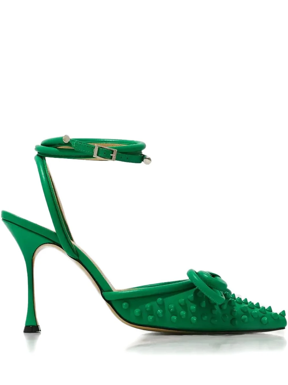 100mm double-bow studded pumps - 1