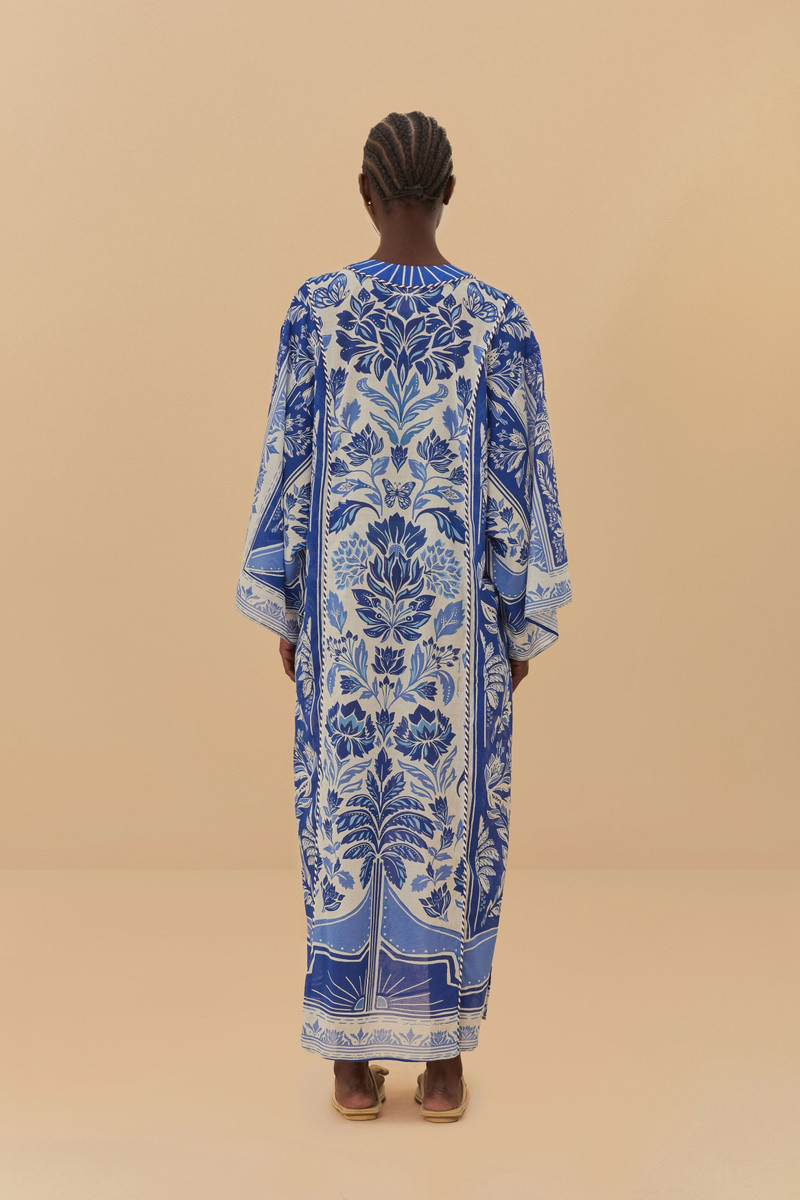 Off-White Delicate Tapestry Maxi Cover Up 5