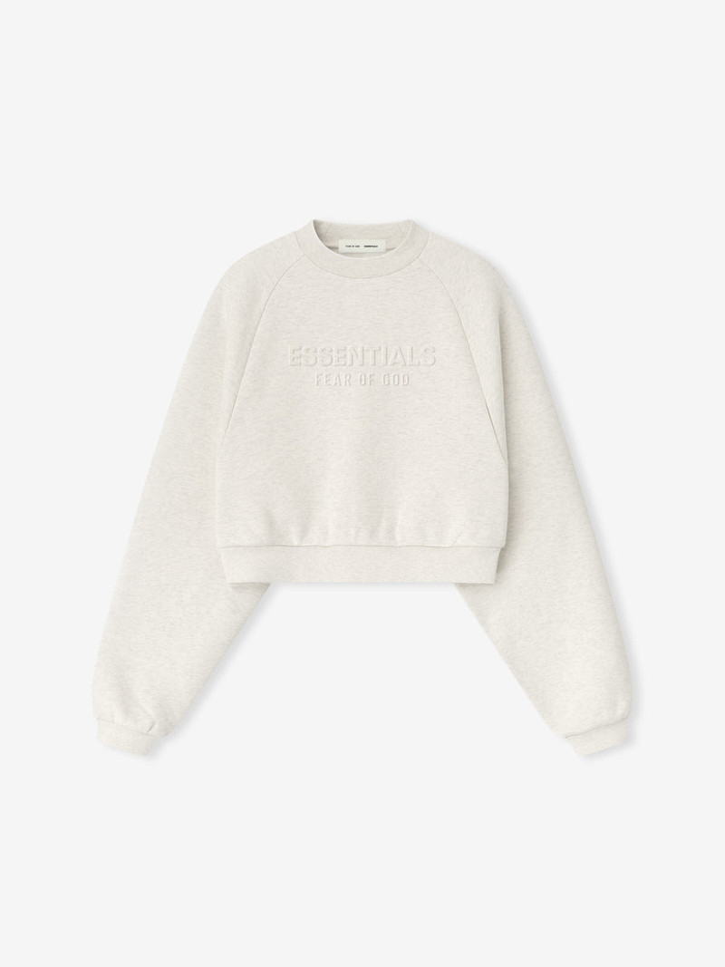 Womens Embossed 90s Raglan Crewneck Sweatshirt - 1