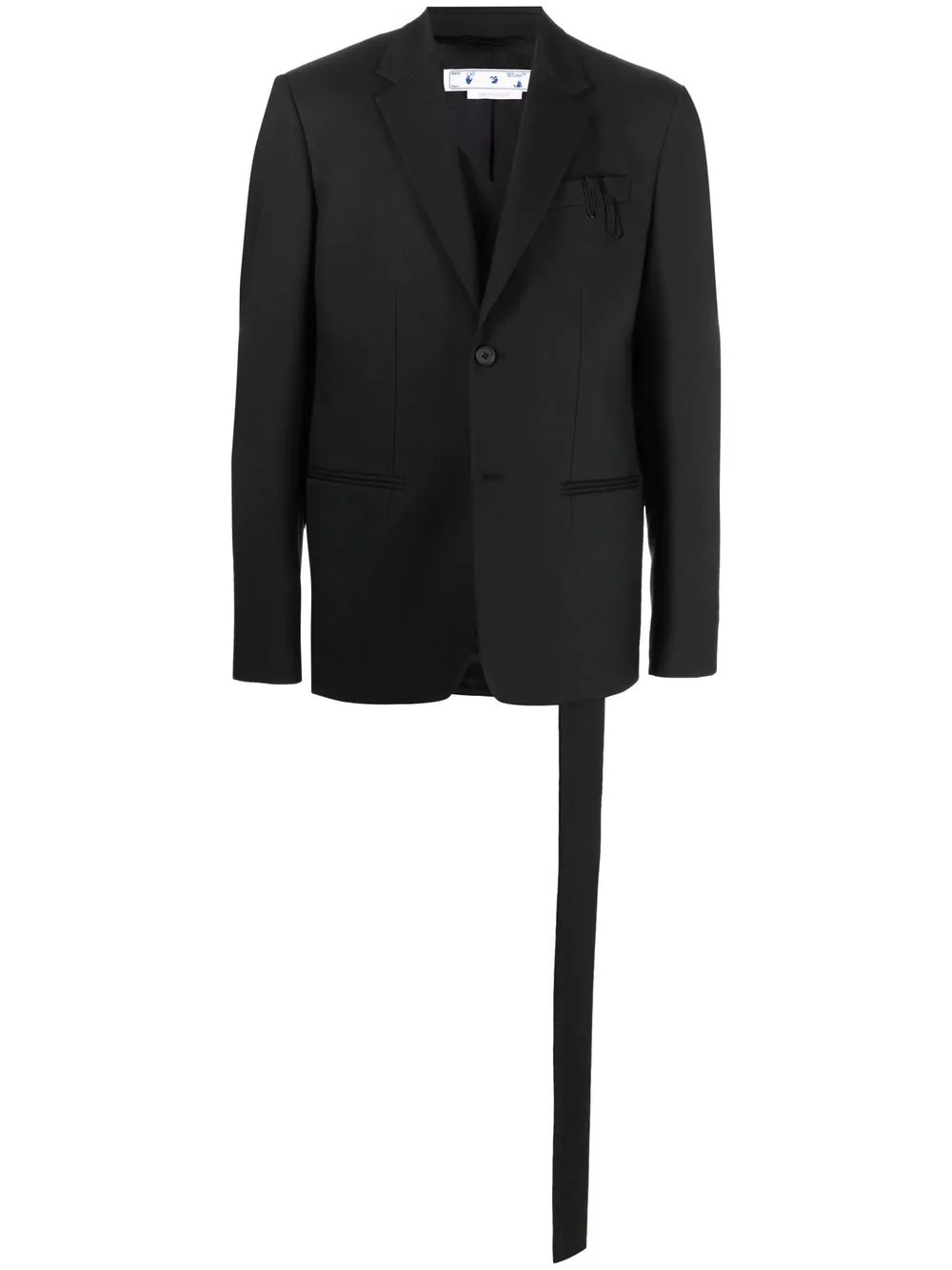 button-front blazer - 1