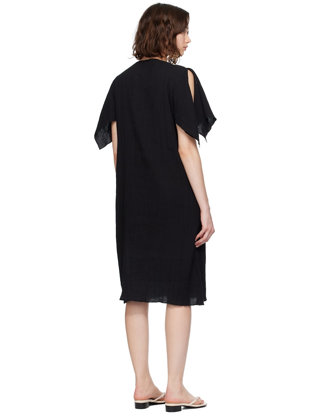 Black Folio Midi Dress - 3