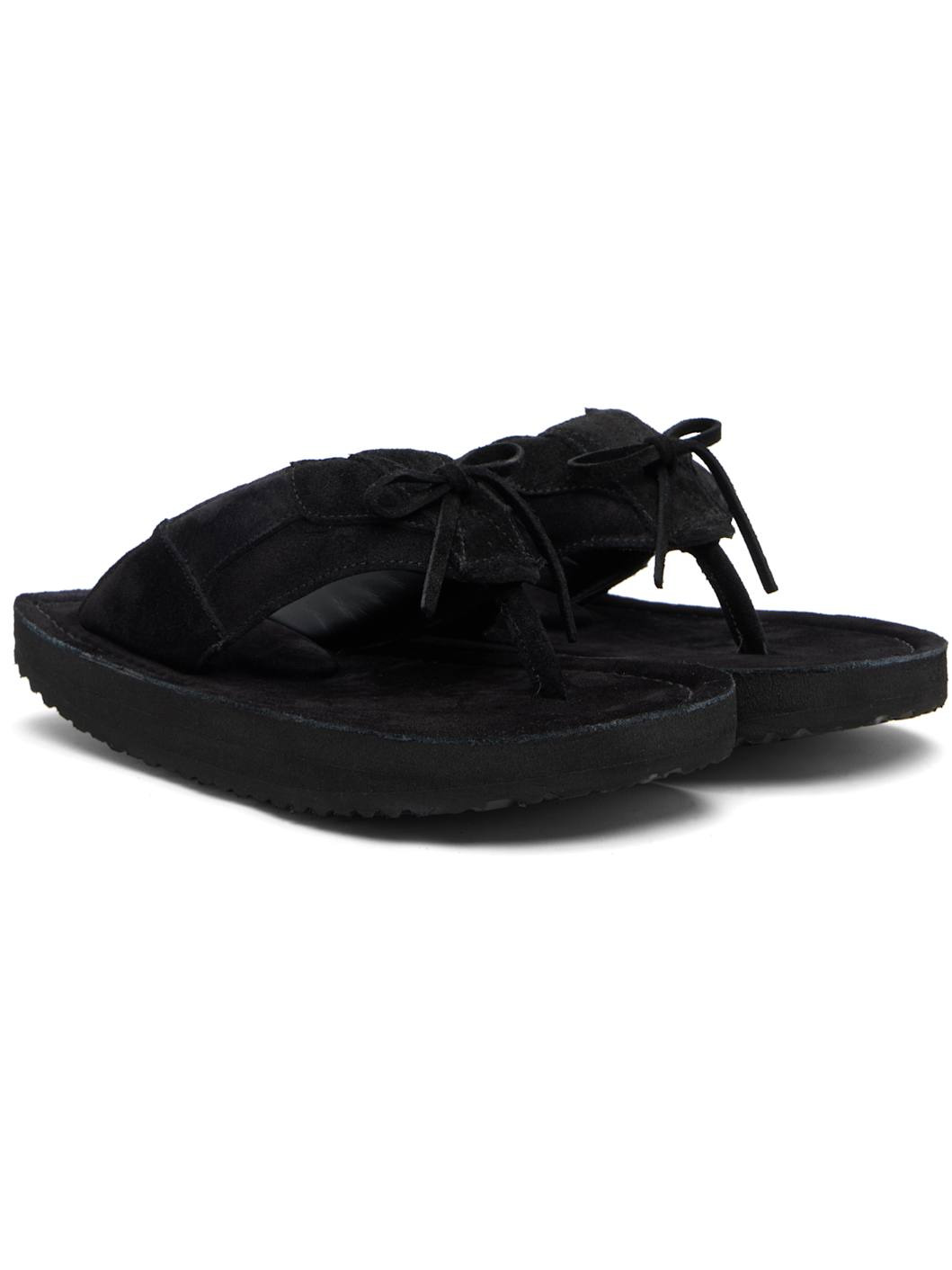 SSENSE Exclusive Black Platform Flip-Flops - 4